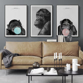 Toile - Cute Monkeys